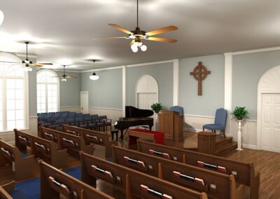 Nacoochee Presbyterian Interior Rendering